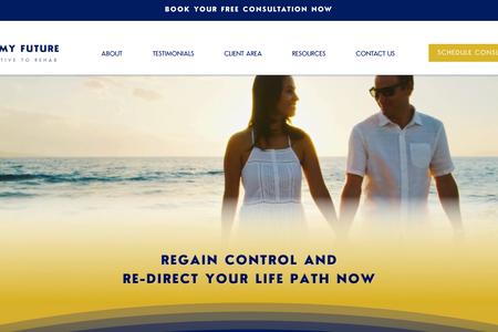 Reset My Future: Entire website design and build from scratch. All copy written and SEO implemented.