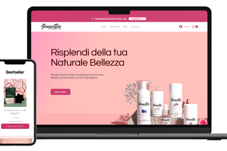 GingerBio Cometics : Restyling sito web | Ecommerce | Ottimizzazione SEO