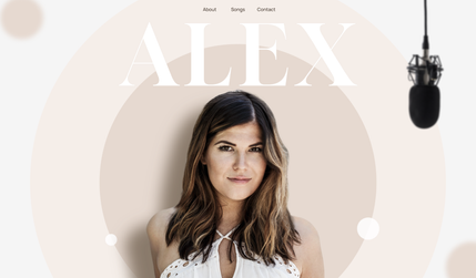 Alex Radloff: I designed this website for Alex from Vienna. She is a fantastic singer. She uses this website for lead generation and as a portfolio.