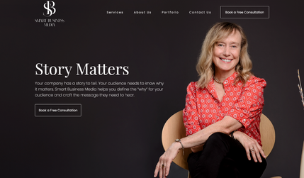 Smartbusinessmedia: The website is designed for a content writer and business storyteller.