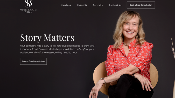 Smartbusinessmedia: The website is designed for a content writer and business storyteller.