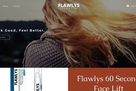 FLAWLYS: A website for our Cosmetics company Flawlys.