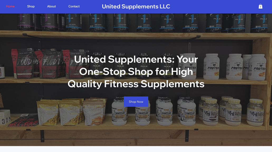 United Supplements: Supplement Website for our client United Supplements