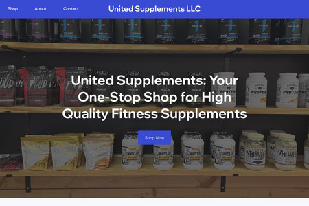 United Supplements: Supplement Website for our client United Supplements