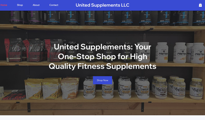 United Supplements: Supplement Website for our client United Supplements