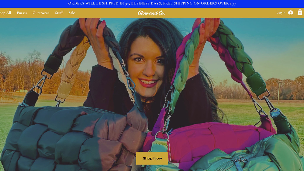 Glow and Co: Boutique website for our client Glow and Co