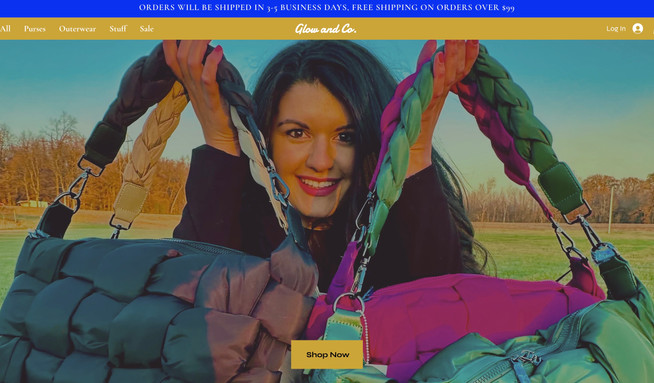 Glow and Co: Boutique website for our client Glow and Co