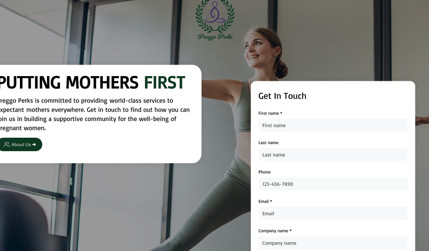 Preggo Perks: Lander page for our client Preggo Perks