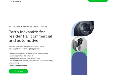 In-Tune Lock Service: Custom Wix website design and development for locksmith In Tune Lock Service.

Key Focus points
- after hours lead generation
- automotive leads generation
- gain entry lead generation