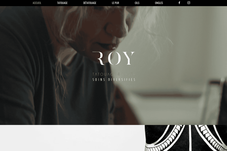 Roy Tatouage & Laser: Conception d'un site web pour un studio de tatouage & laser à Saint-Hyacinthe