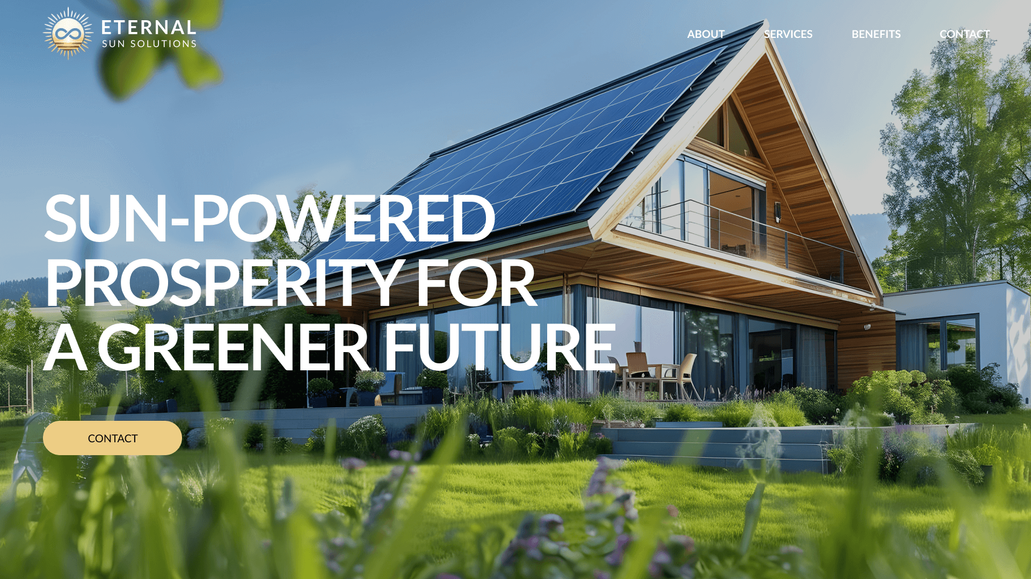 Eternal Sun Solutions: Promotional site for residential solar energy sales/broker