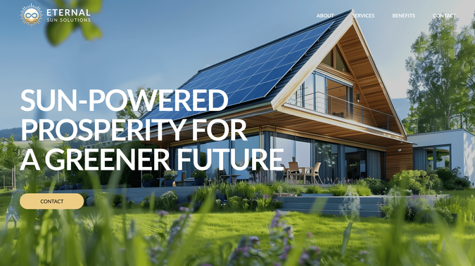 Eternal Sun Solutions: Promotional site for residential solar energy sales/broker