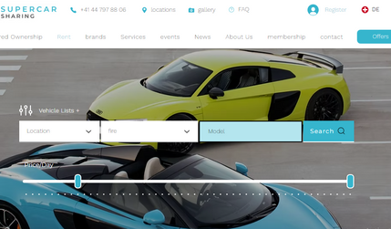 Supercar Sharing: In this website, we created and coded the "Rent" page. On this page, we listed the available cars using a repeater connected to the CMS.

We implemented filtering options, including Location, Brand, Model, and Price Per Day.

When users make their selections and press the search button, the available cars are displayed based on the selected criteria. Users can then choose any car they want to rent. Upon selecting a car, they are redirected to the car details page, where they can view all the relevant information about that car. At the bottom of the page, there is a booking form.

Customers fill out the form and submit it. Upon submission, we send them an email confirming that their booking has been received and is being processed. We also inform them that we will contact them if additional information is needed.