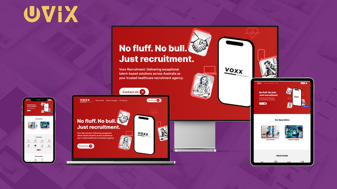 Voxx Recruitment: Design the logo and website