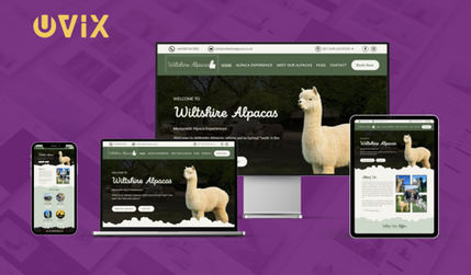 Wiltshire Alpacas: I had the pleasure of redesigning the website for Wiltshire Alpacas, where every visit is a chance to "strut with an alpaca." Chris approached me to revamp the site, as the previous version lacked professionalism and felt like templated work. I crafted a fully custom design optimized for both desktop and mobile, delivering a polished and engaging online presence. The new website beautifully captures the unique charm of Wiltshire Alpacas and leaves a lasting impression.